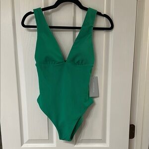 Green Kids One Piece Swimsuit